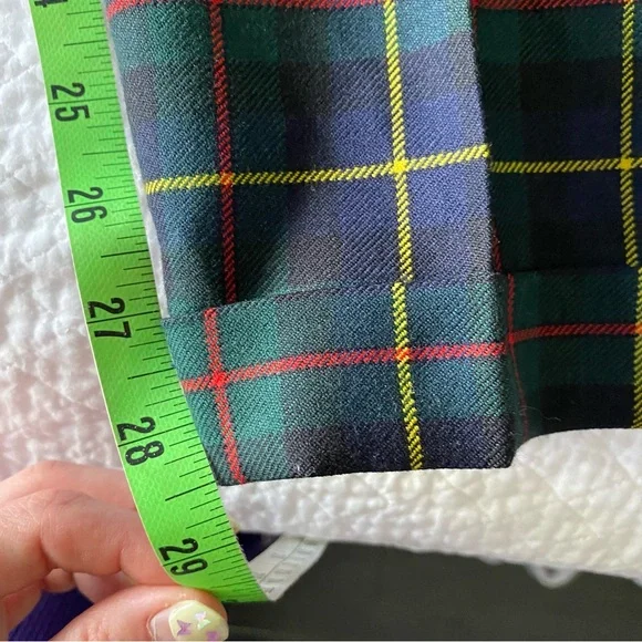 Vintage Escada Wool Plaid Pants - Picture 9 of 10